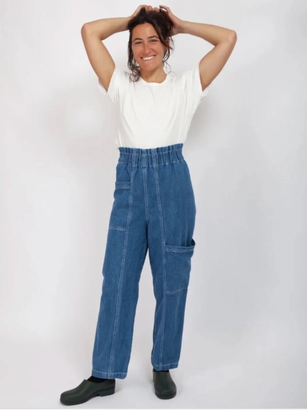 Gravel & Gold Rally Pants - Denim - Size 2 (Medium, 8/10)